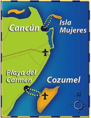 Ferry Cancún - Isla Mujeres, Caribe Mexicano