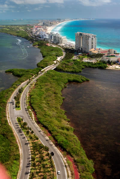 Laguna Nichupté en Cancún