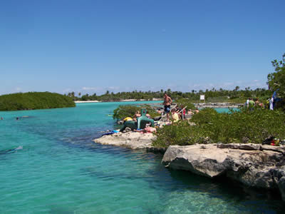 Yalku Lagoon in Akumal, Mexican Caribbean